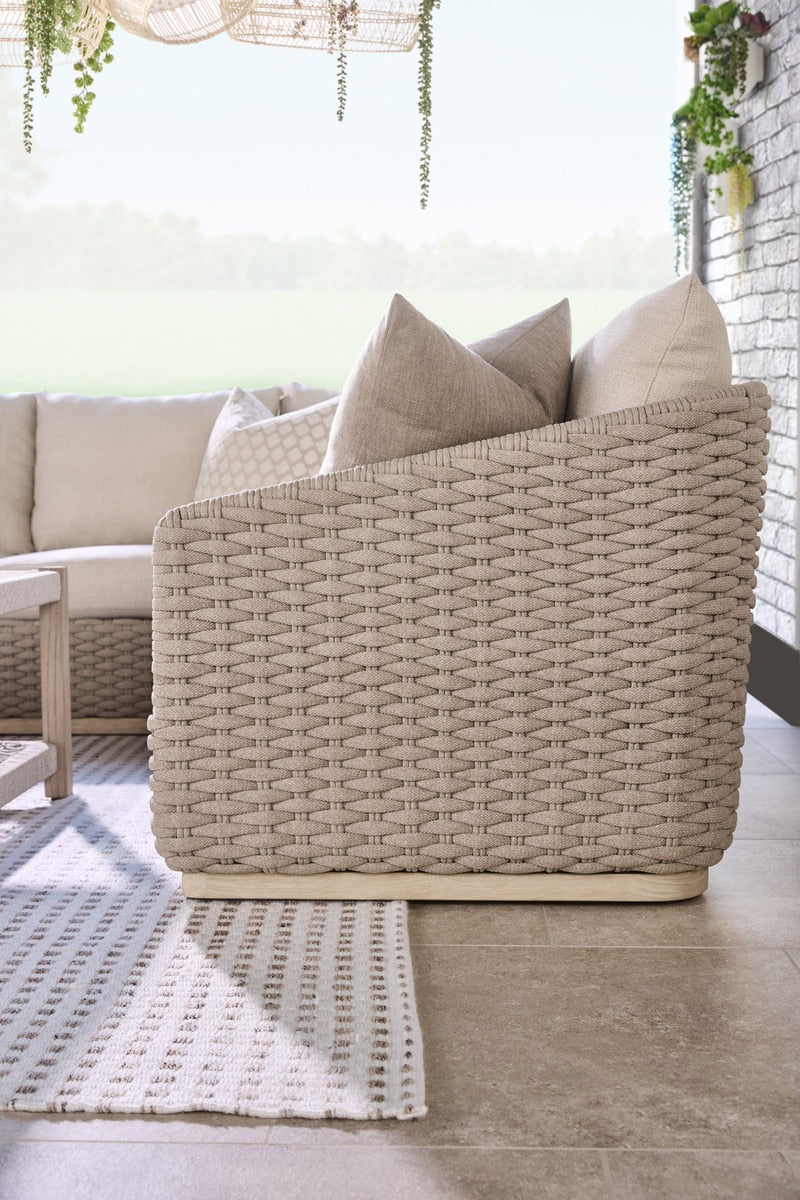 Caspian Outdoor Modular Right Facing 1-arm Sofa from Essentials For Living - Luna Furniture