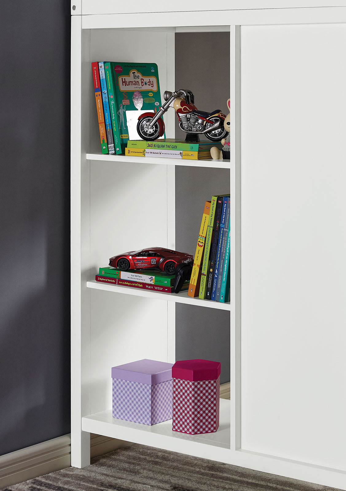 Cassidy White Twin Loft Bed from Furniture of America - Luna Furniture