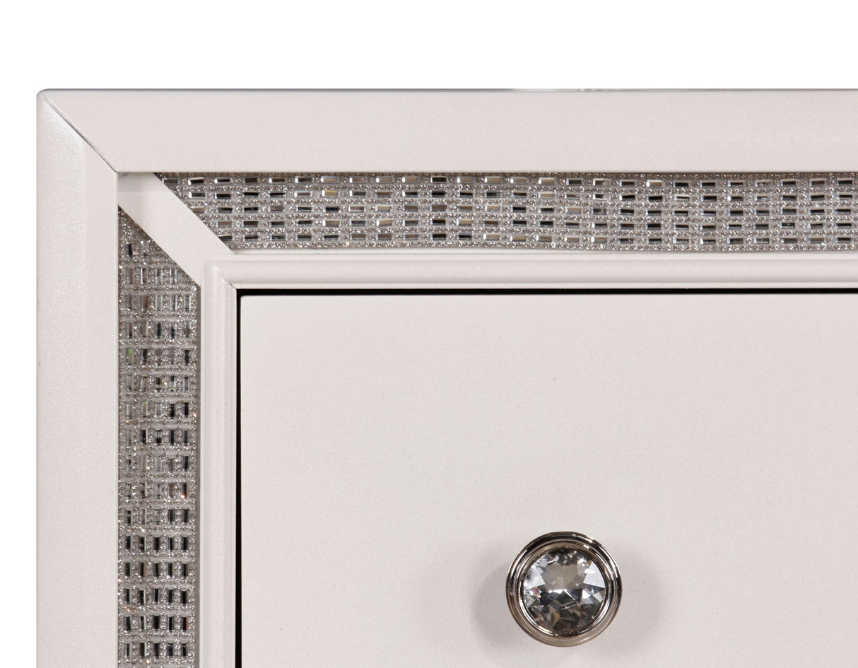 Cassie Illuminating Pearl Bedroom Set from Steve Silver - Luna Furniture