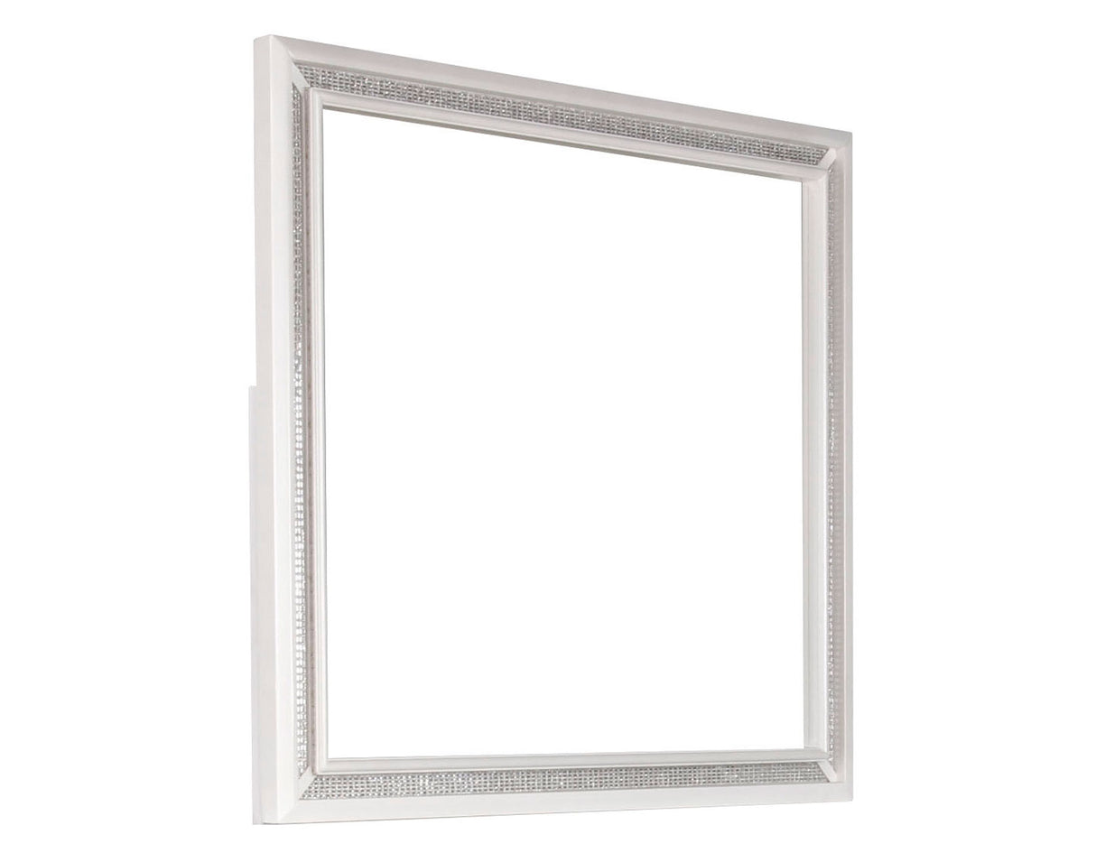 Cassie Illuminating Glam Mirror, Shimmering Pearl Finish (Mirror Only) from Steve Silver - Luna Furniture