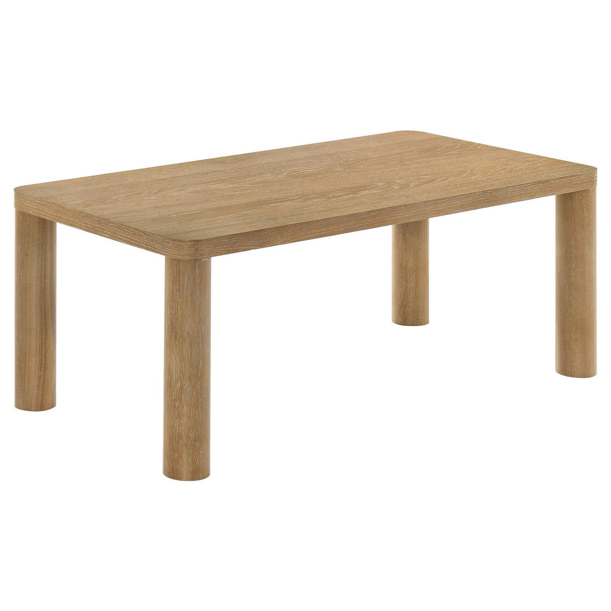 Castlewood Light Oak 2-Piece Cocktail Coffee Table Set from Coaster - Luna Furniture