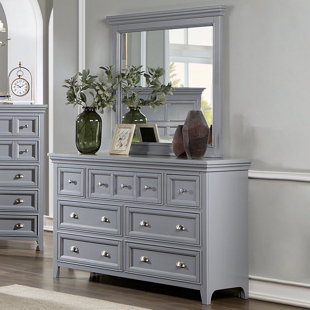 Castlile Gray Transitional Youth Bedroom Set from Furniture of America - Luna Furniture