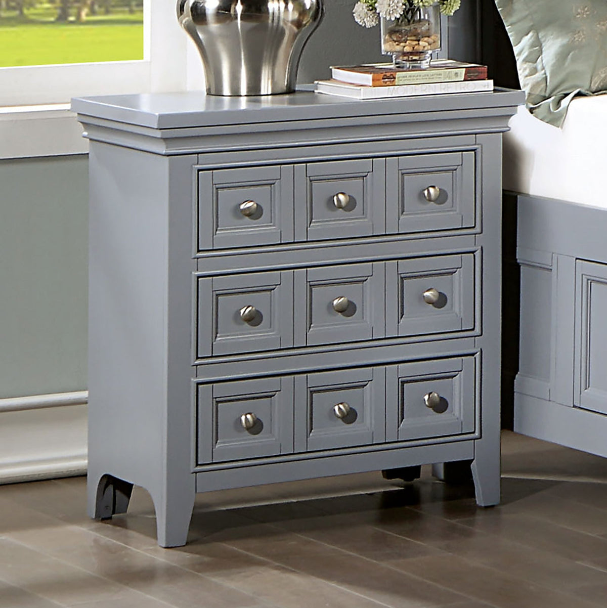 Castlile Gray Transitional Youth Bedroom Set from Furniture of America - Luna Furniture