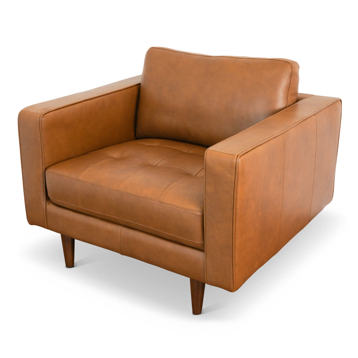 Tessa Tan Leather Lounge Chair from Ashcroft Furniture - Luna Furniture