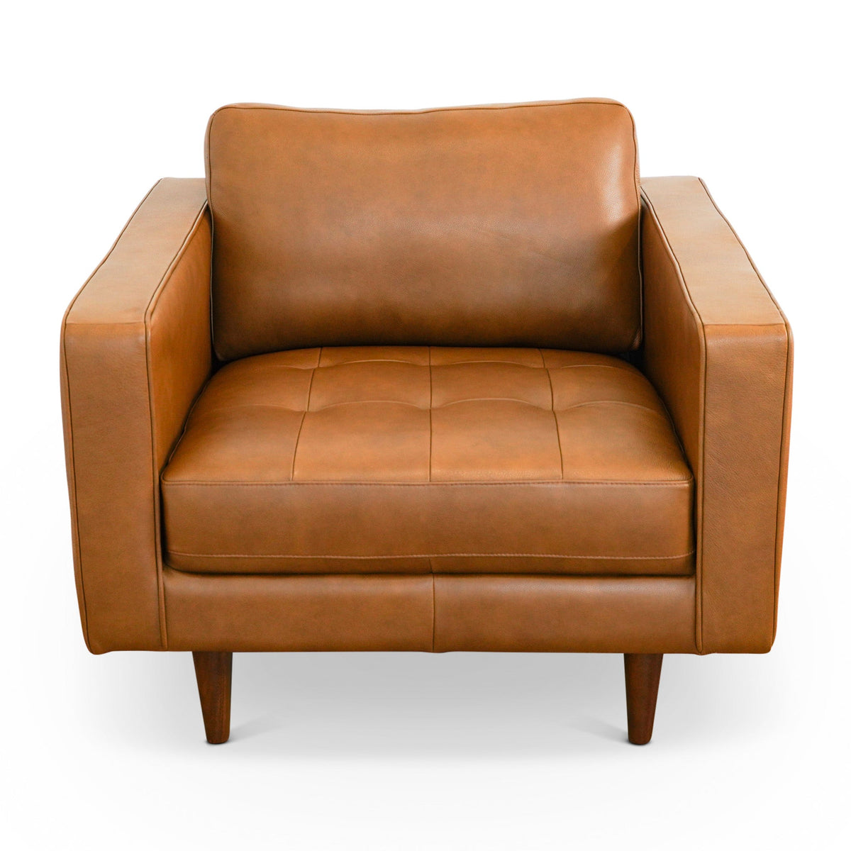 Tessa Tan Leather Lounge Chair from Ashcroft Furniture - Luna Furniture