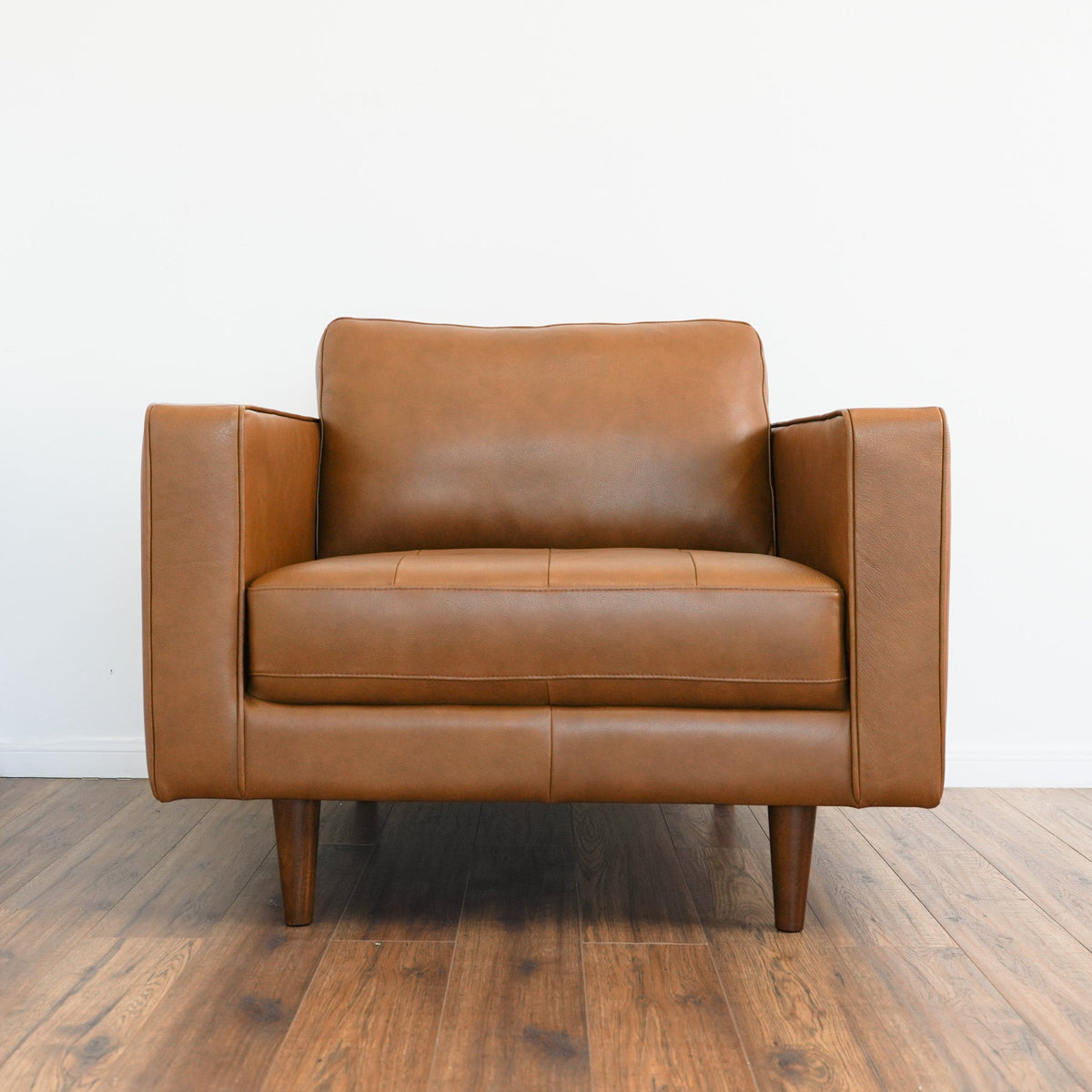 Tessa Tan Leather Lounge Chair from Ashcroft Furniture - Luna Furniture