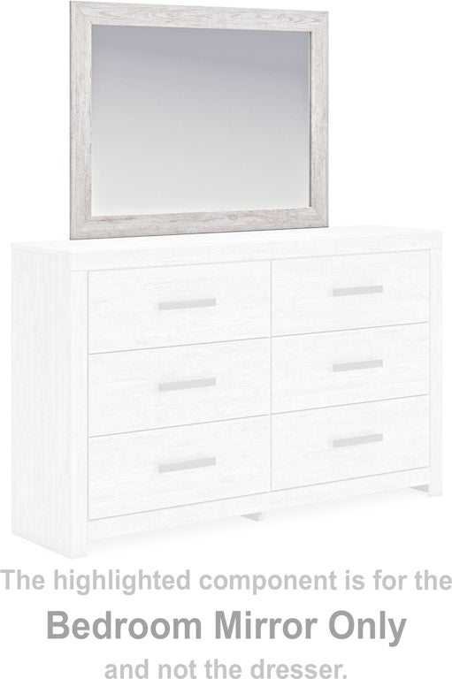 Cayboni Whitewash Bedroom Mirror (Mirror Only)