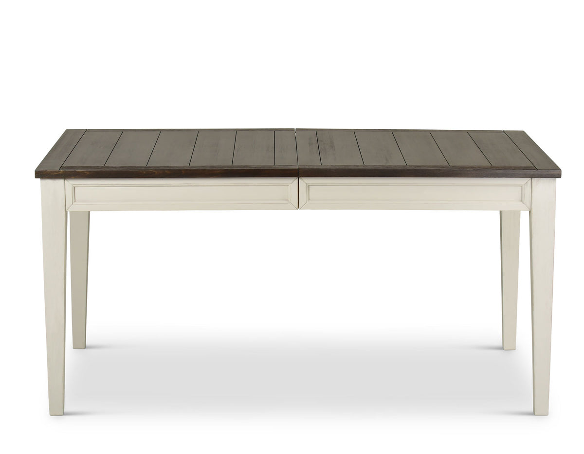 Cayla Dark Oak& White Extendable Dining Table from Steve Silver - Luna Furniture