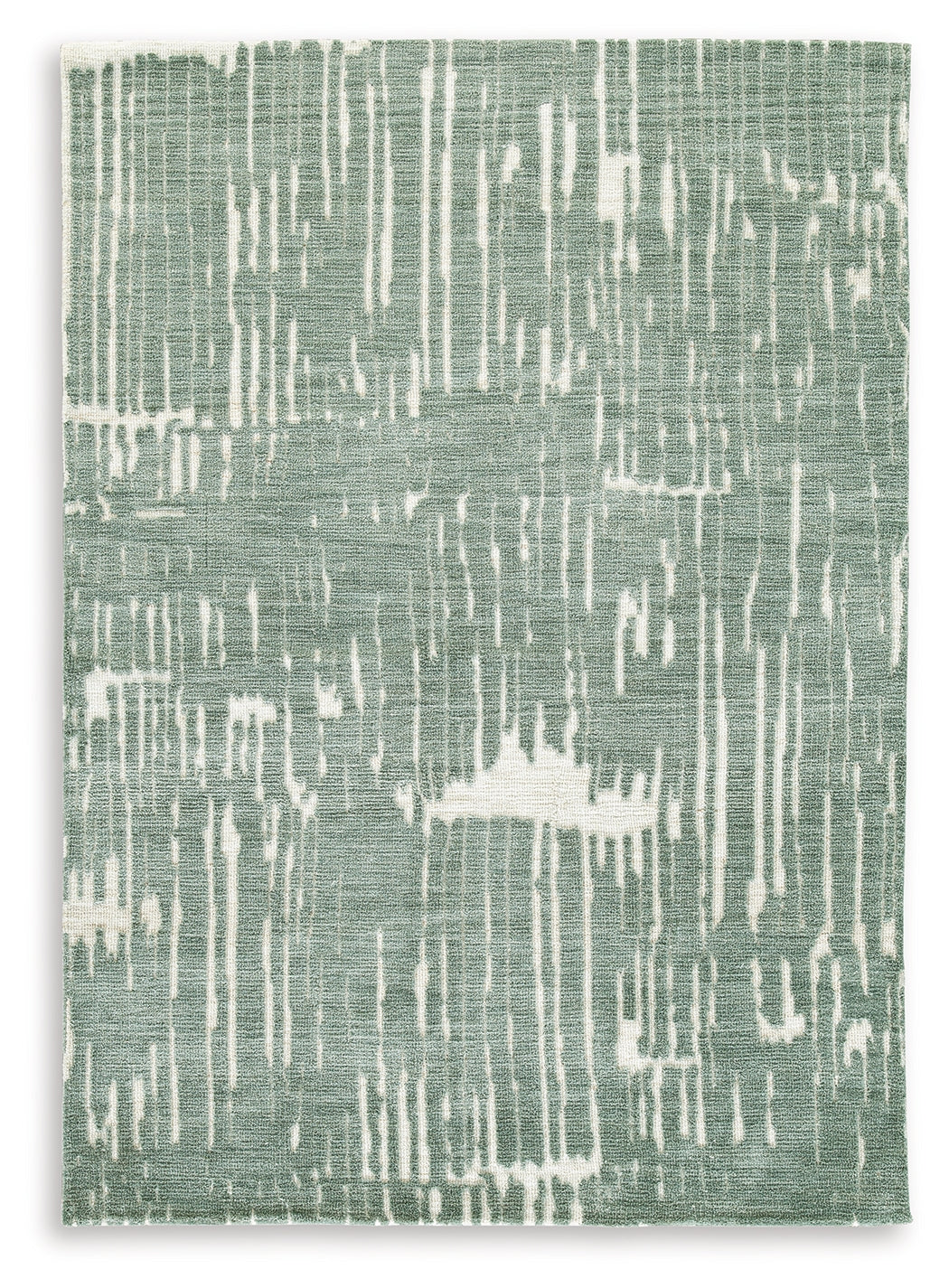 Cayworth Teal/White Large Rug from Ashley Furniture - Luna Furniture