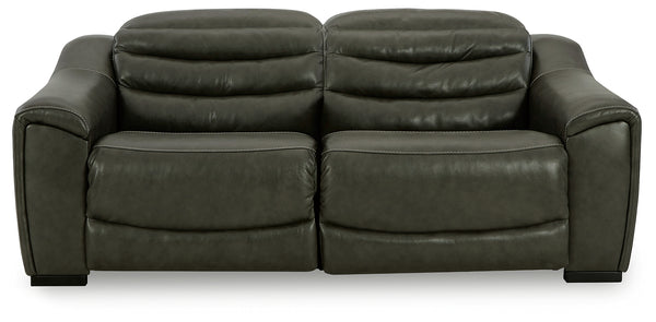 Center Line Dark Gray 2-Piece Power Reclining Loveseat