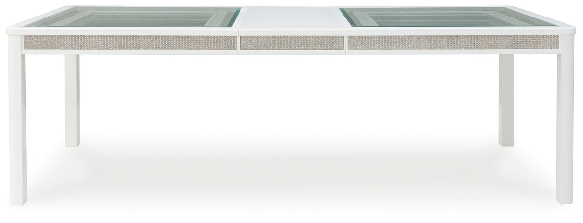 Chalanna White Dining Extension Table from Ashley - Luna Furniture