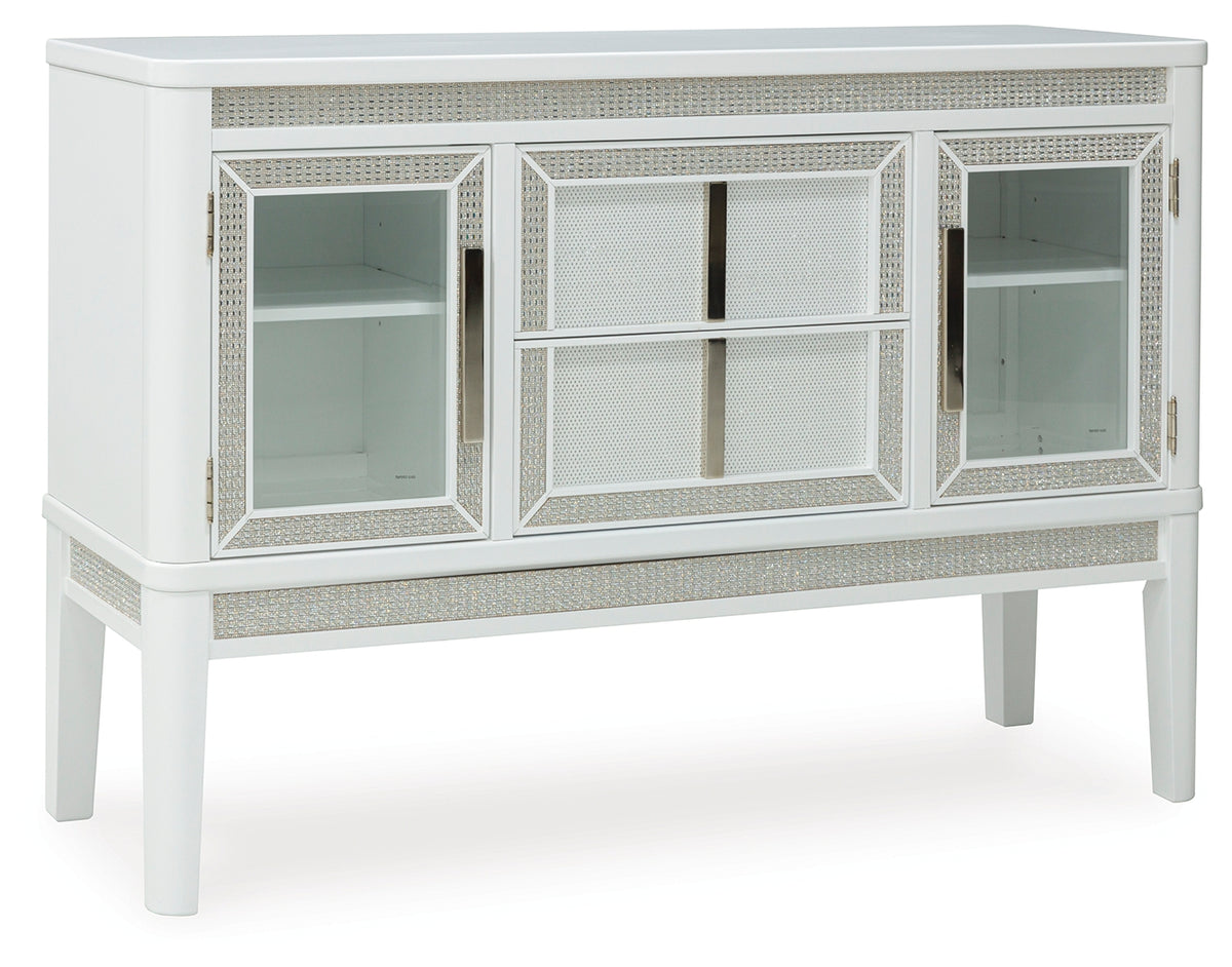 Chalanna White Dining Server from Ashley - Luna Furniture