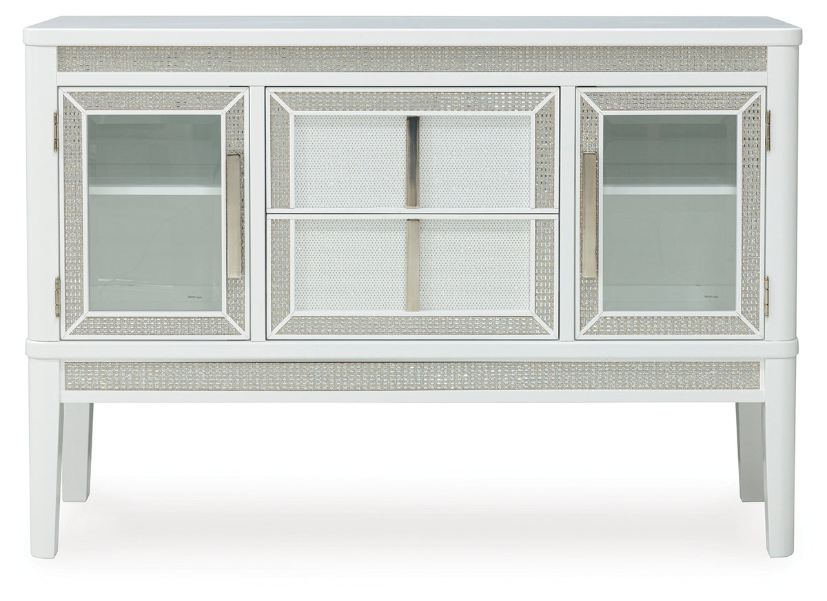 Chalanna White Dining Server from Ashley - Luna Furniture