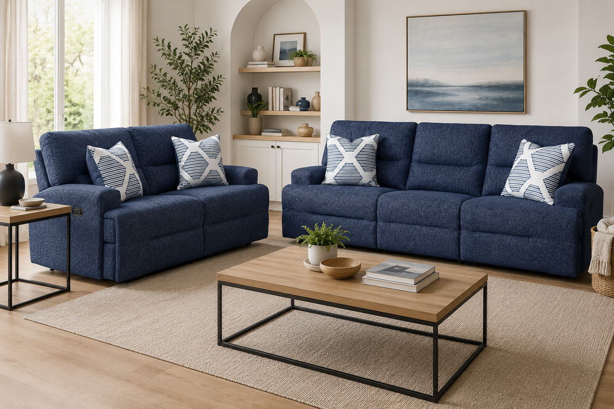 Acklen Place Navy Power Reclining Living Room Set from Ashley - Luna Furniture