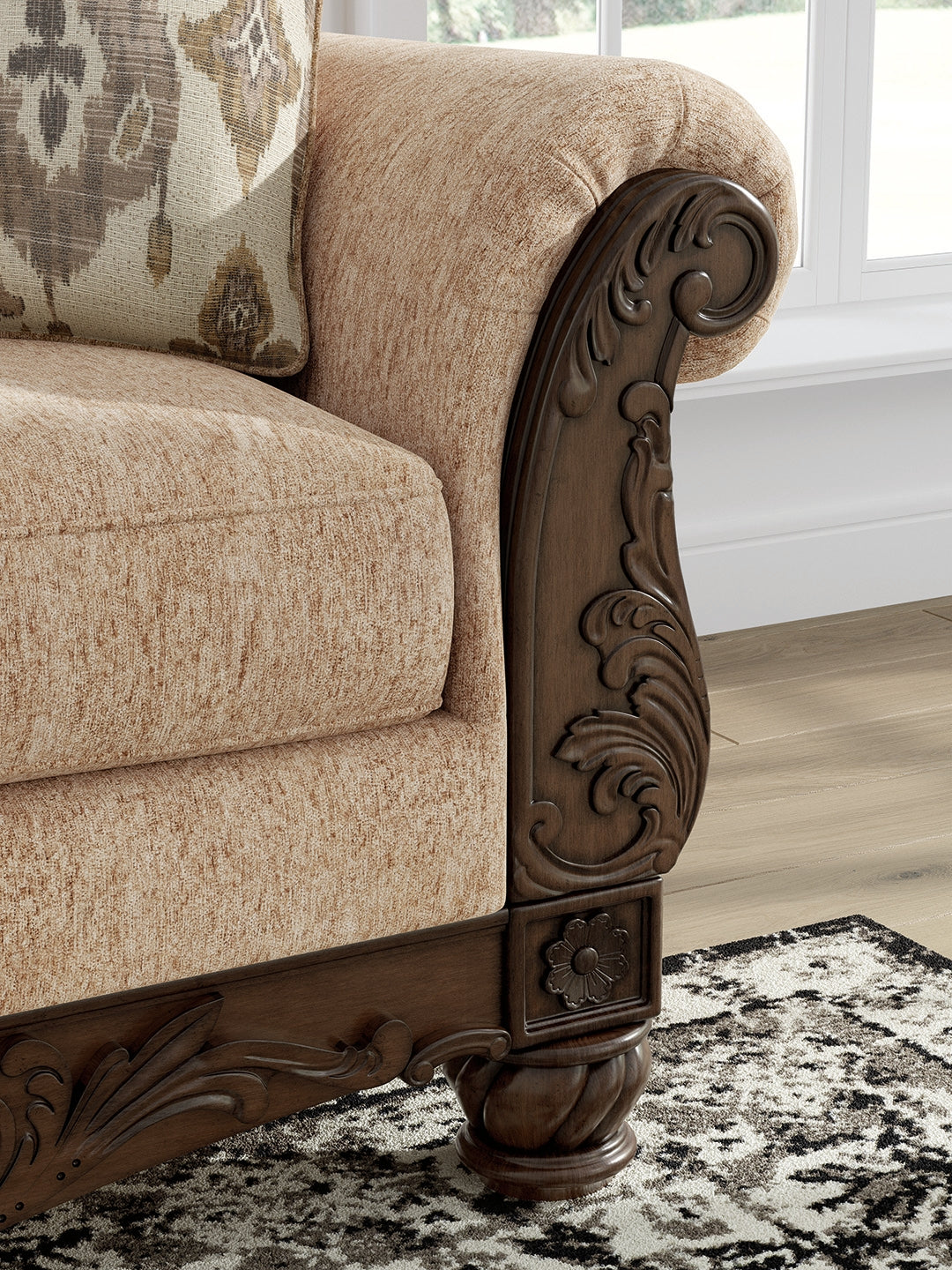 Chelsworth Golden Loveseat from Ashley Furniture - Luna Furniture