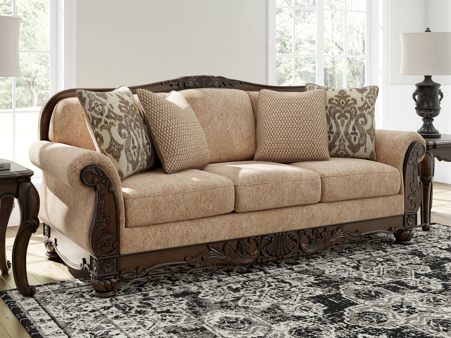 Ashley Chelsworth Golden Sofa – Luna Furniture