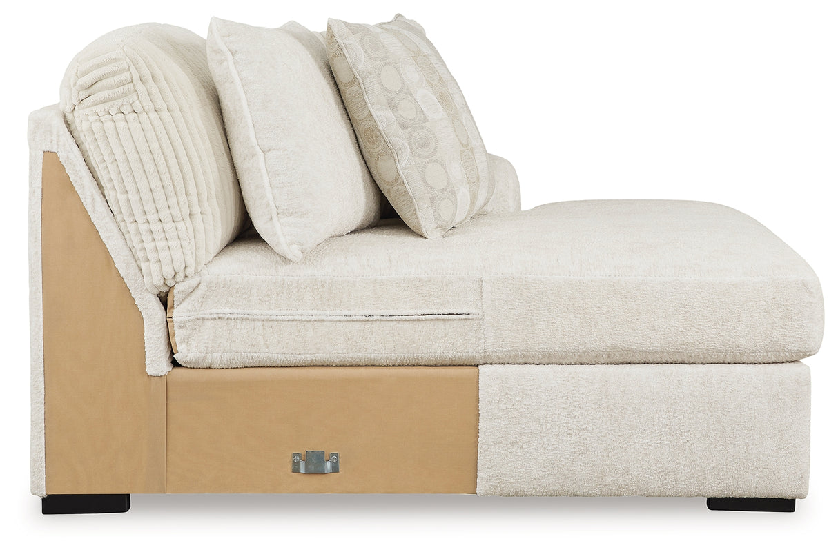 Chessington Ivory 4-Piece Sectional with Ottoman in Ivory from Ashley - Luna Furniture