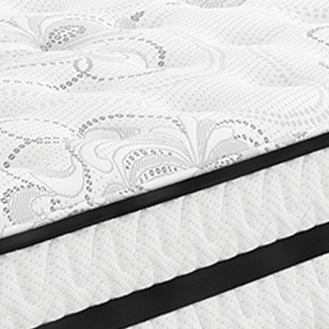 Chime 10 Inch Hybrid Mattress with Adjustable Base in White from Ashley - Luna Furniture