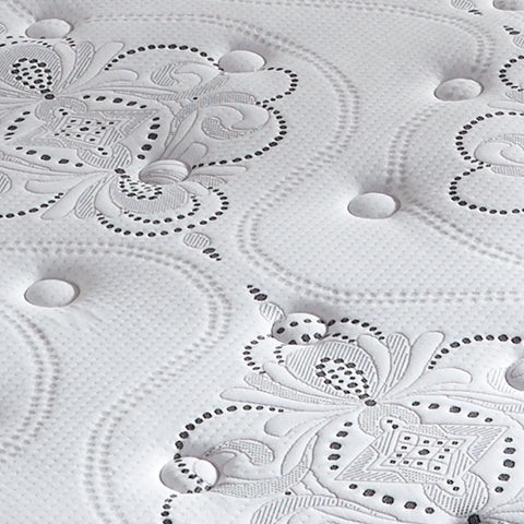 Chime 10 Inch Hybrid Mattress with Adjustable Base in White from Ashley - Luna Furniture