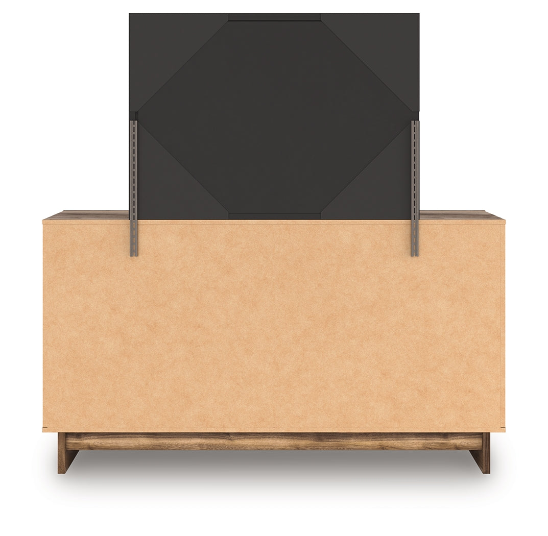 Chirason Full Upholstered Bed, Dresser and Mirror from Ashley - Luna Furniture