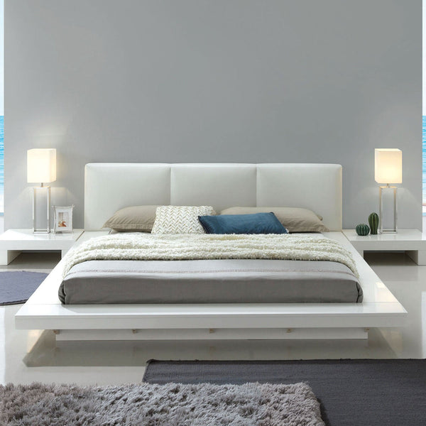 Christie White King Platform Bed