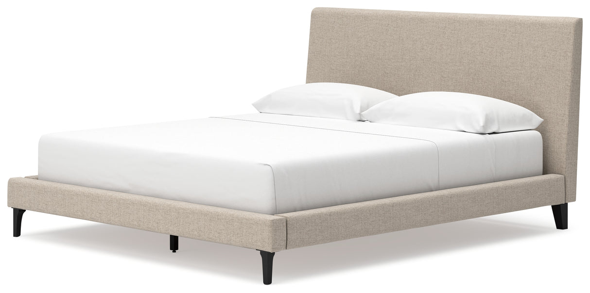 Cielden Soft Gray California King Upholstered Platform Bed from Ashley - Luna Furniture