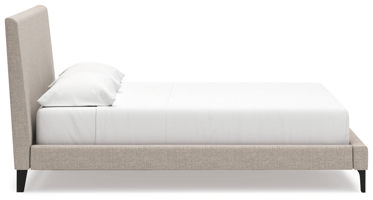 Cielden Soft Gray California King Upholstered Platform Bed from Ashley - Luna Furniture