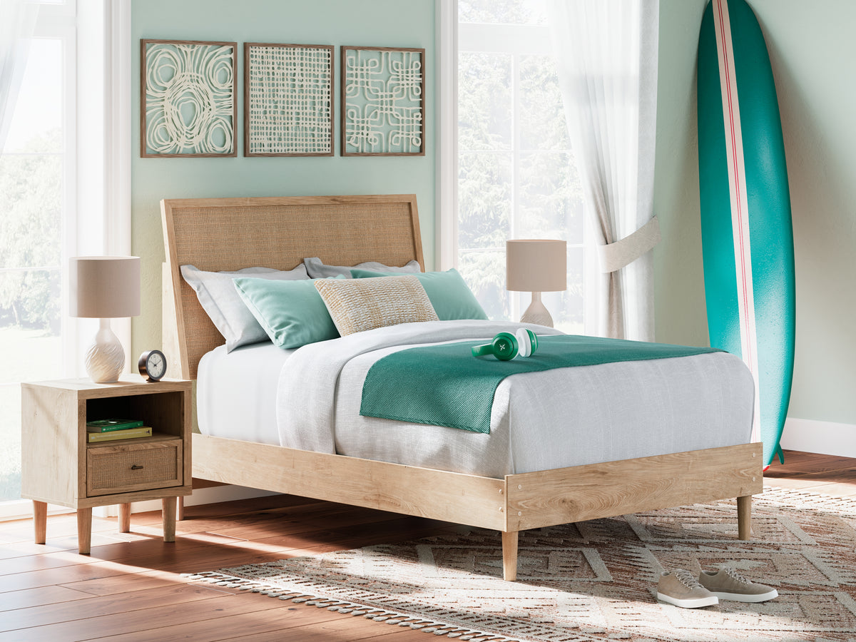 Cielden Two-tone Full Platform Bed from Ashley Furniture - Luna Furniture