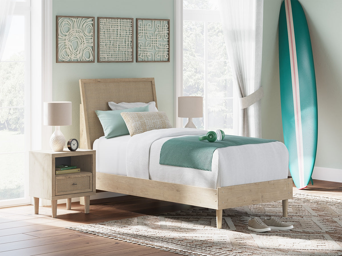 Cielden Two-tone Twin Platform Bed from Ashley Furniture - Luna Furniture