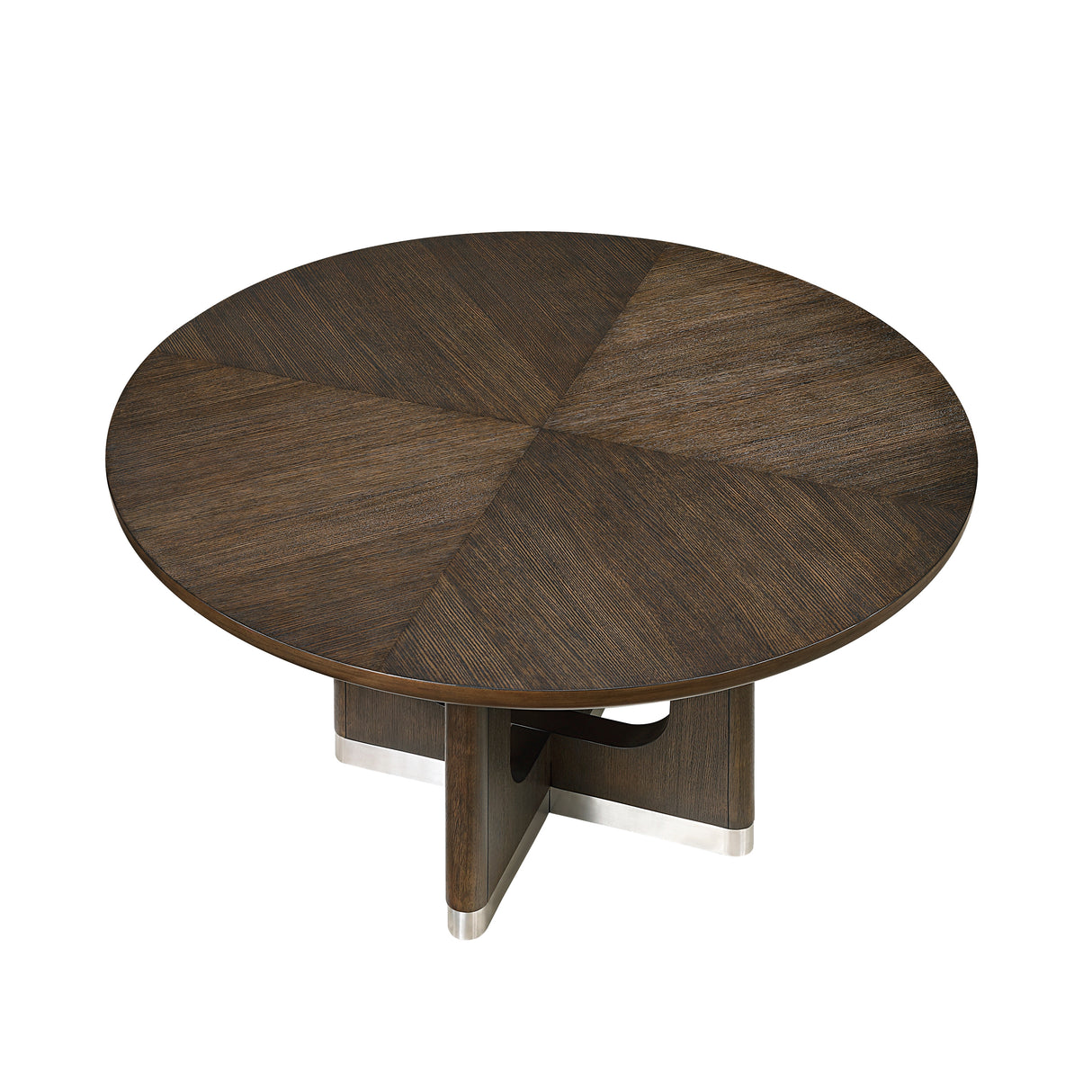 Clara Brown/Beige 5-Piece 54" Round Dining Room Set from Homelegance - Luna Furniture