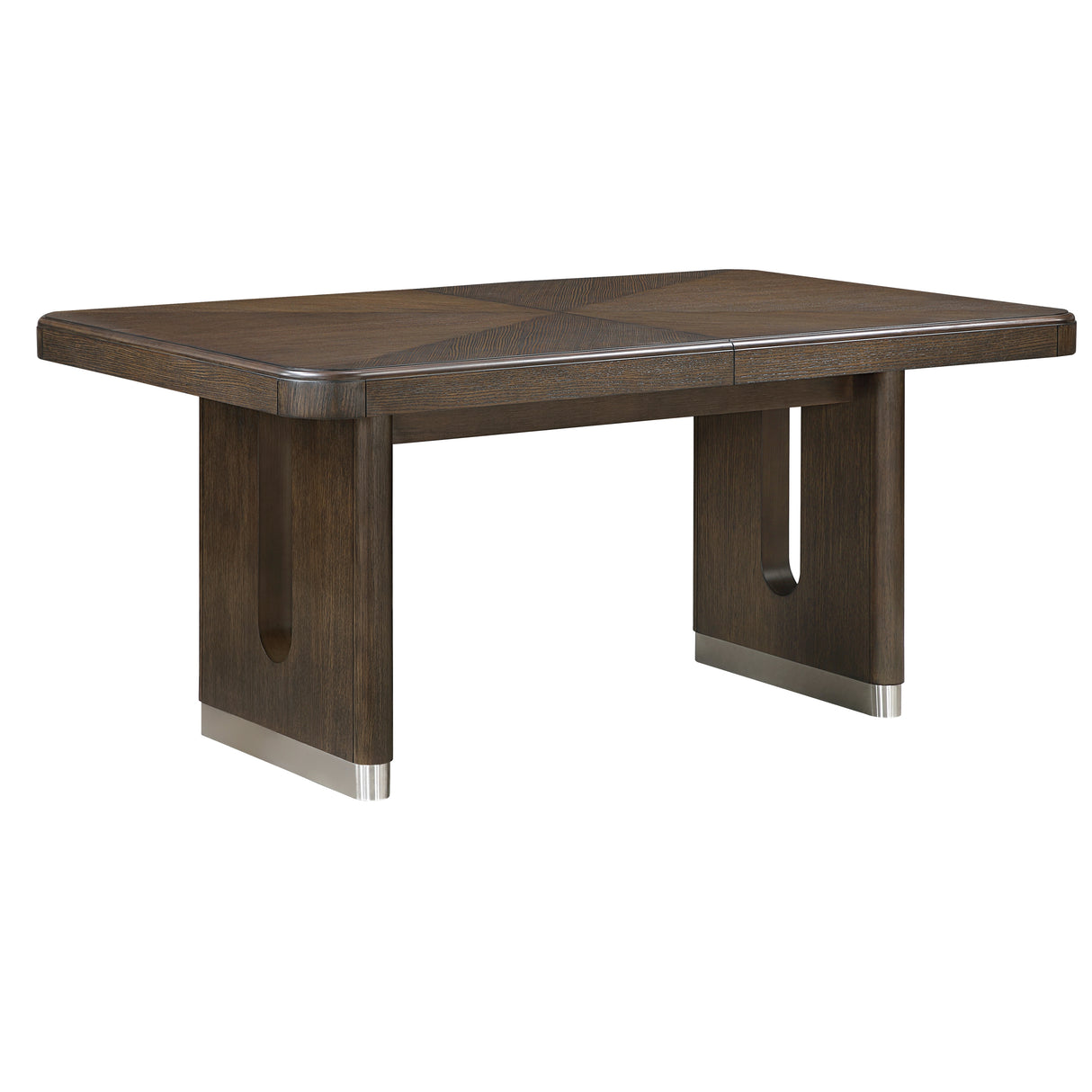 Clara Brown/Beige 5-Piece 85" Rectangular Dining Room Set from Homelegance - Luna Furniture