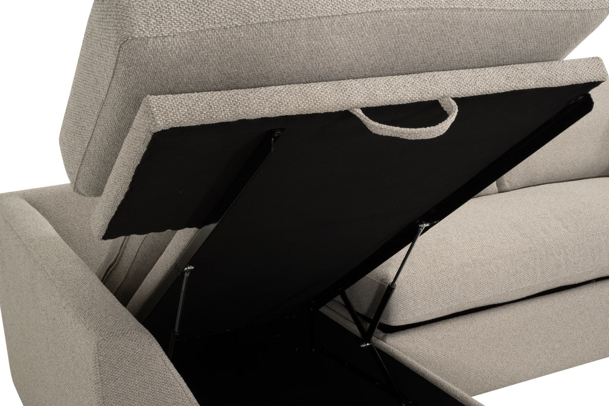 Clara 112" Slim Arm Sleeper Queen Lf Sectional from Essentials For Living - Luna Furniture