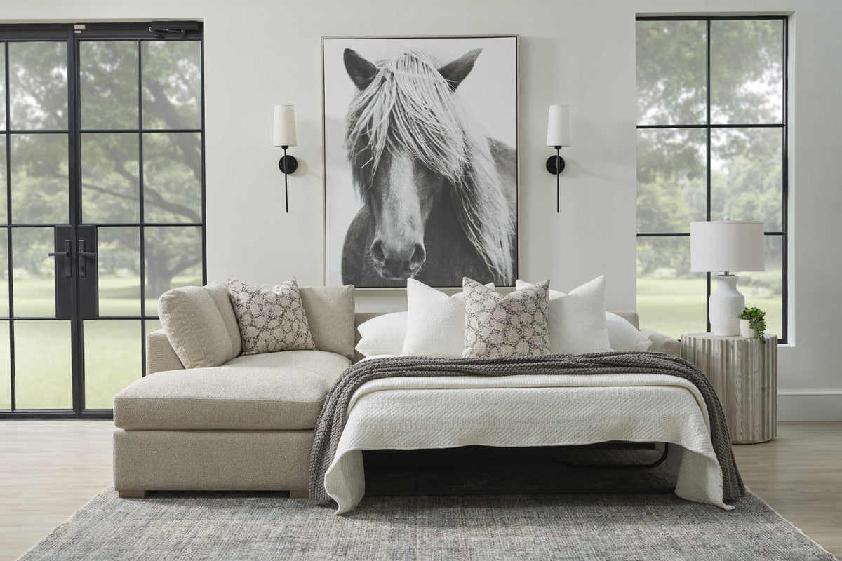 Clara 112" Slim Arm Sleeper Queen Lf Sectional from Essentials For Living - Luna Furniture