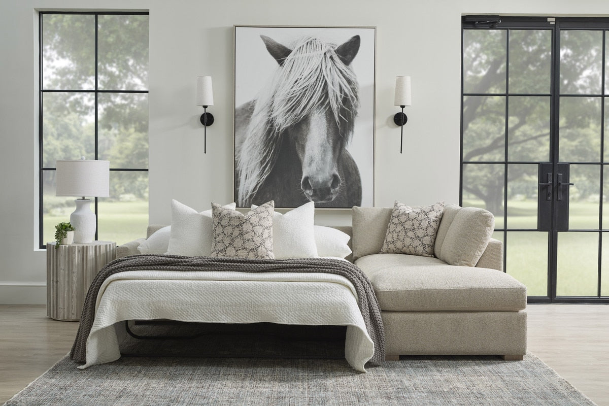 Clara 112" Slim Arm Sleeper Queen Rf Sectional from Essentials For Living - Luna Furniture