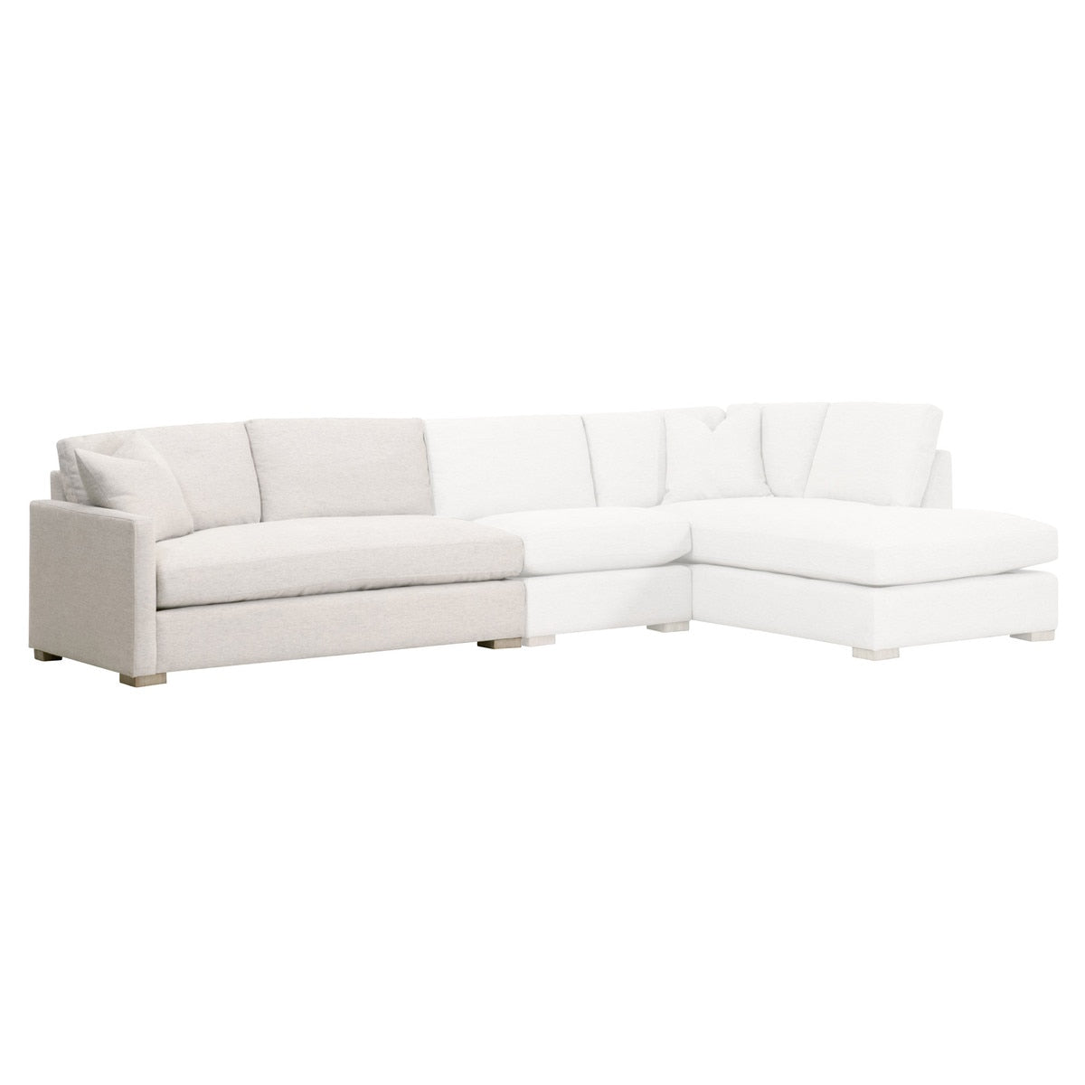 Clara Modular 2-seat Left Slim Arm Sofa from Essentials For Living - Luna Furniture