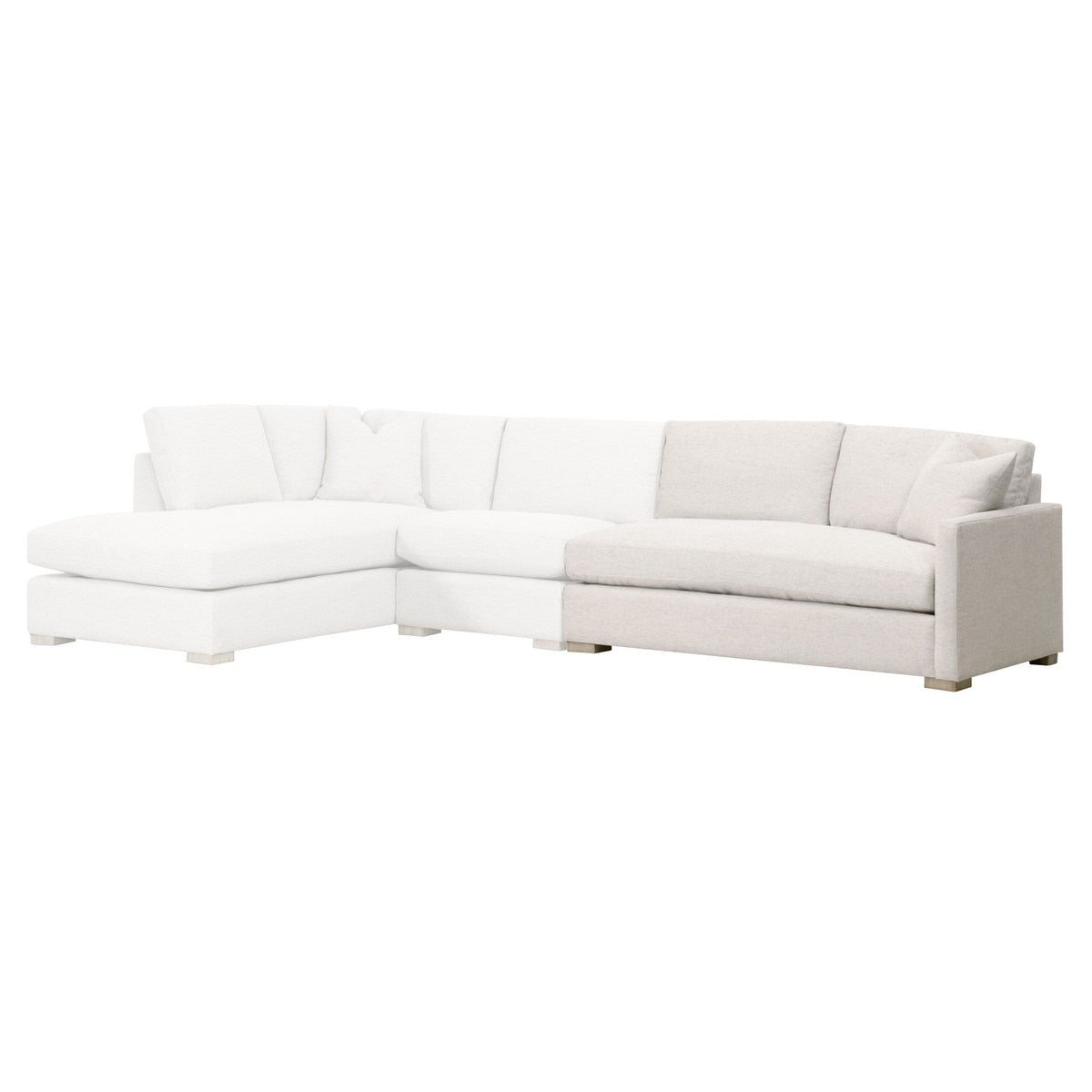 Clara Modular 2-seat Right Slim Arm Sofa from Essentials For Living - Luna Furniture