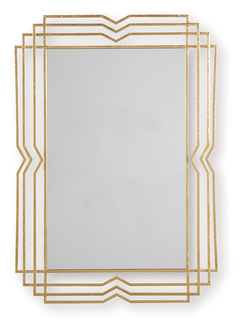 Claybrook Gold Finish Accent Mirror from Ashley - Luna Furniture