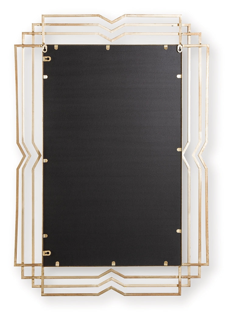 Claybrook Gold Finish Accent Mirror from Ashley - Luna Furniture