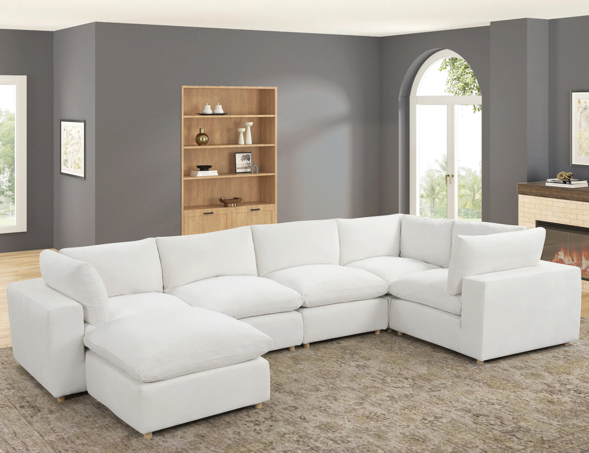 Cloud Beige Modular Sectional with Ottoman from Happy Homes - Luna Furniture