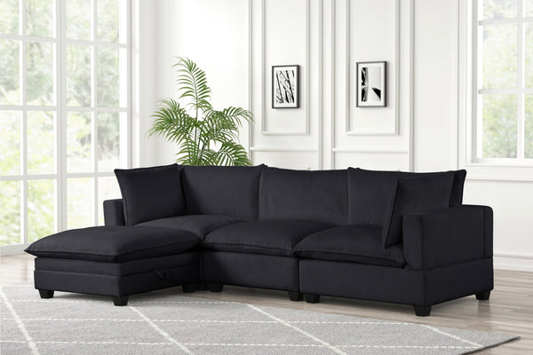 Cloud Black Modular Sectional