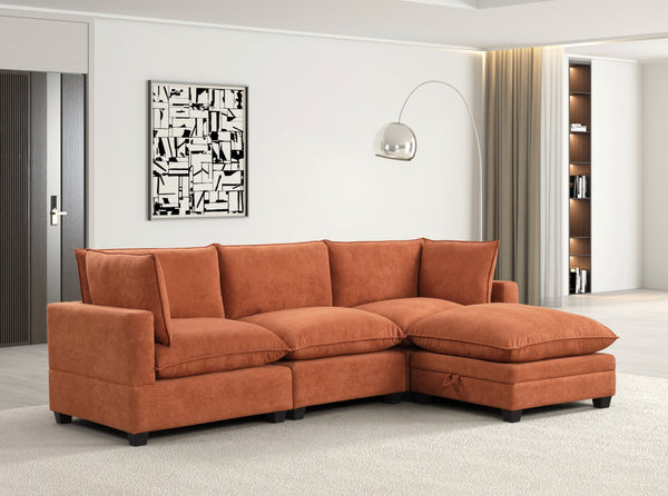 Cloud Rust Modular Sectional
