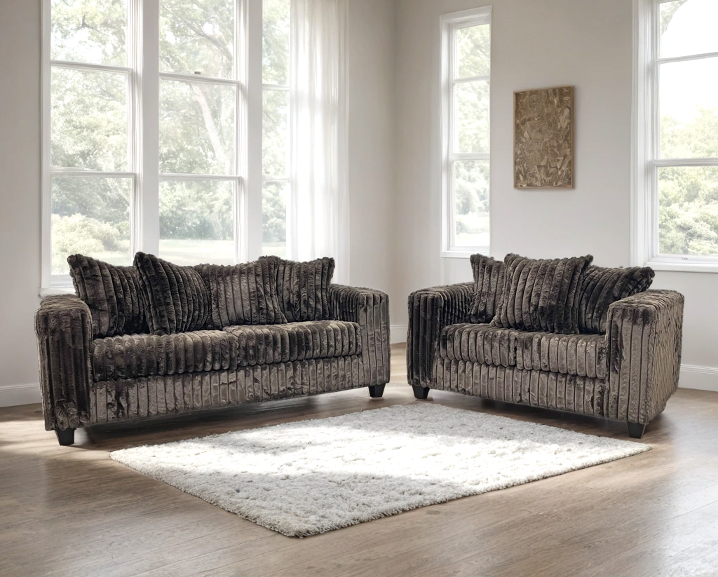 Cloudline Chocolate Sofa & Loveseat Set from Happy Homes - Luna Furniture