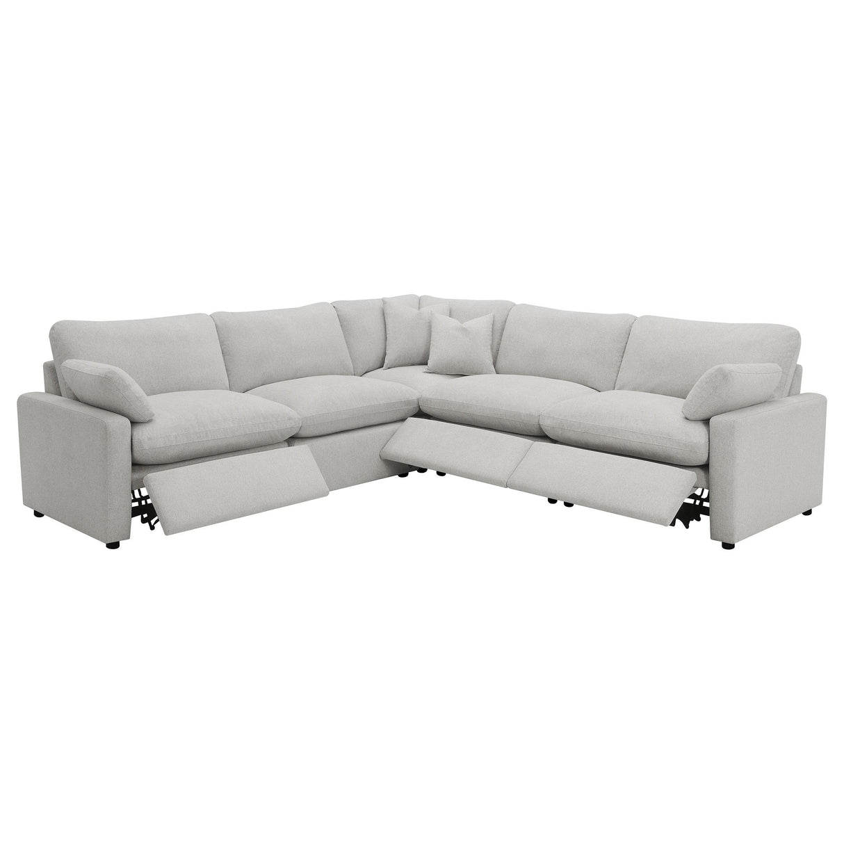 Collins Gray 5-Piece Modular Power Reclining Sectional Sofa from Coaster - Luna Furniture