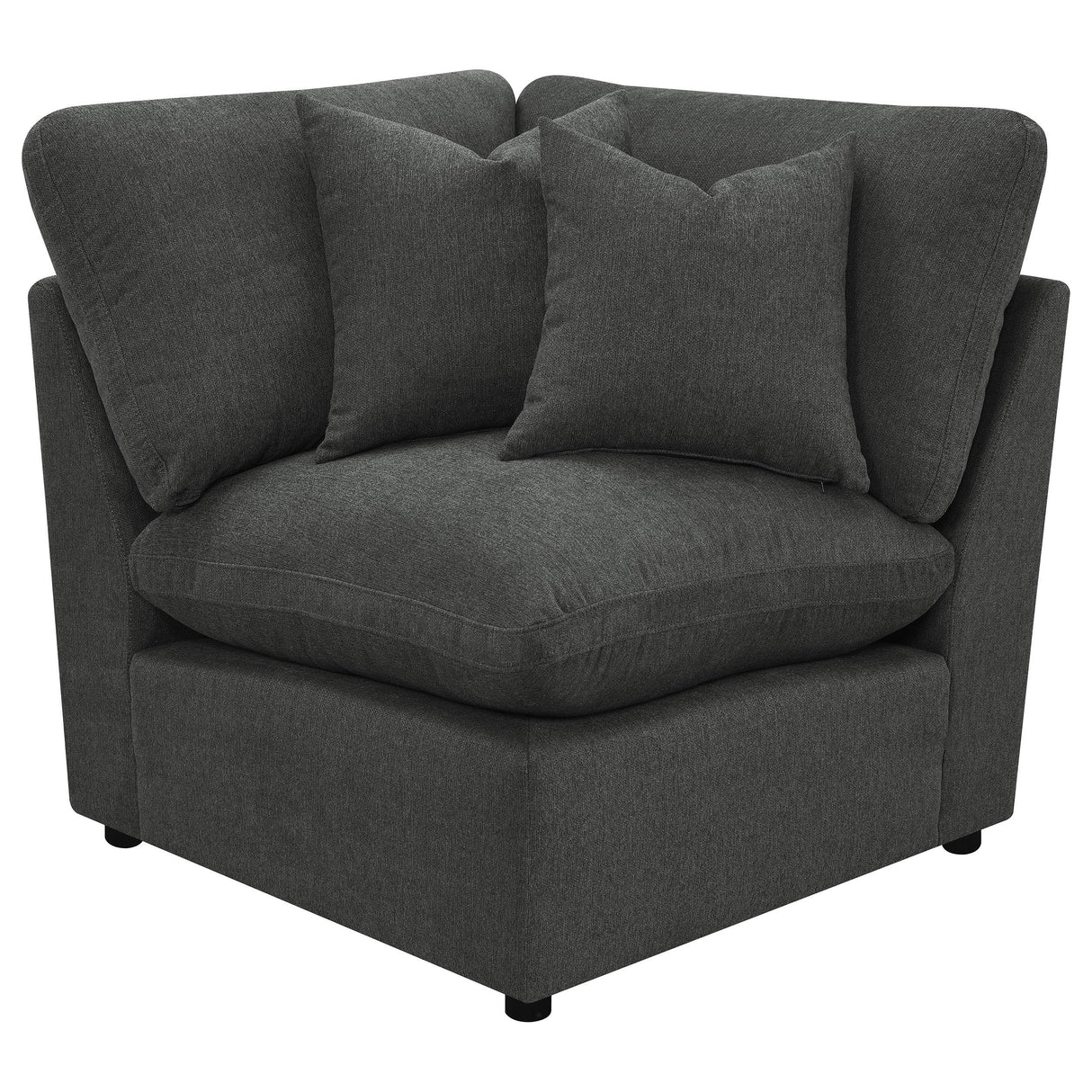 Collins Dark Gray Modular Corner Chair from Coaster - Luna Furniture