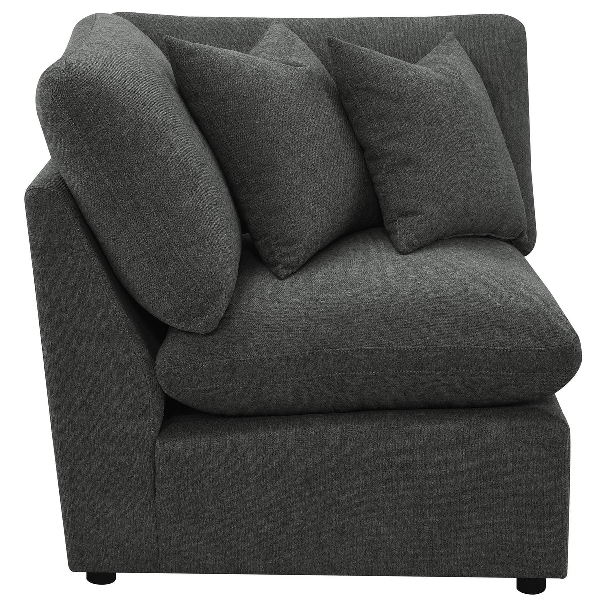 Collins Dark Gray Modular Corner Chair from Coaster - Luna Furniture
