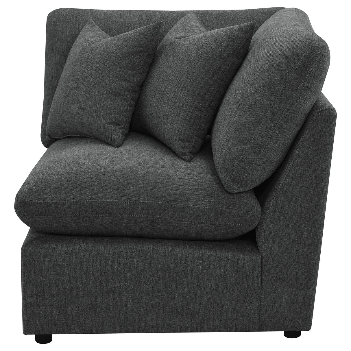 Collins Dark Gray Modular Corner Chair from Coaster - Luna Furniture