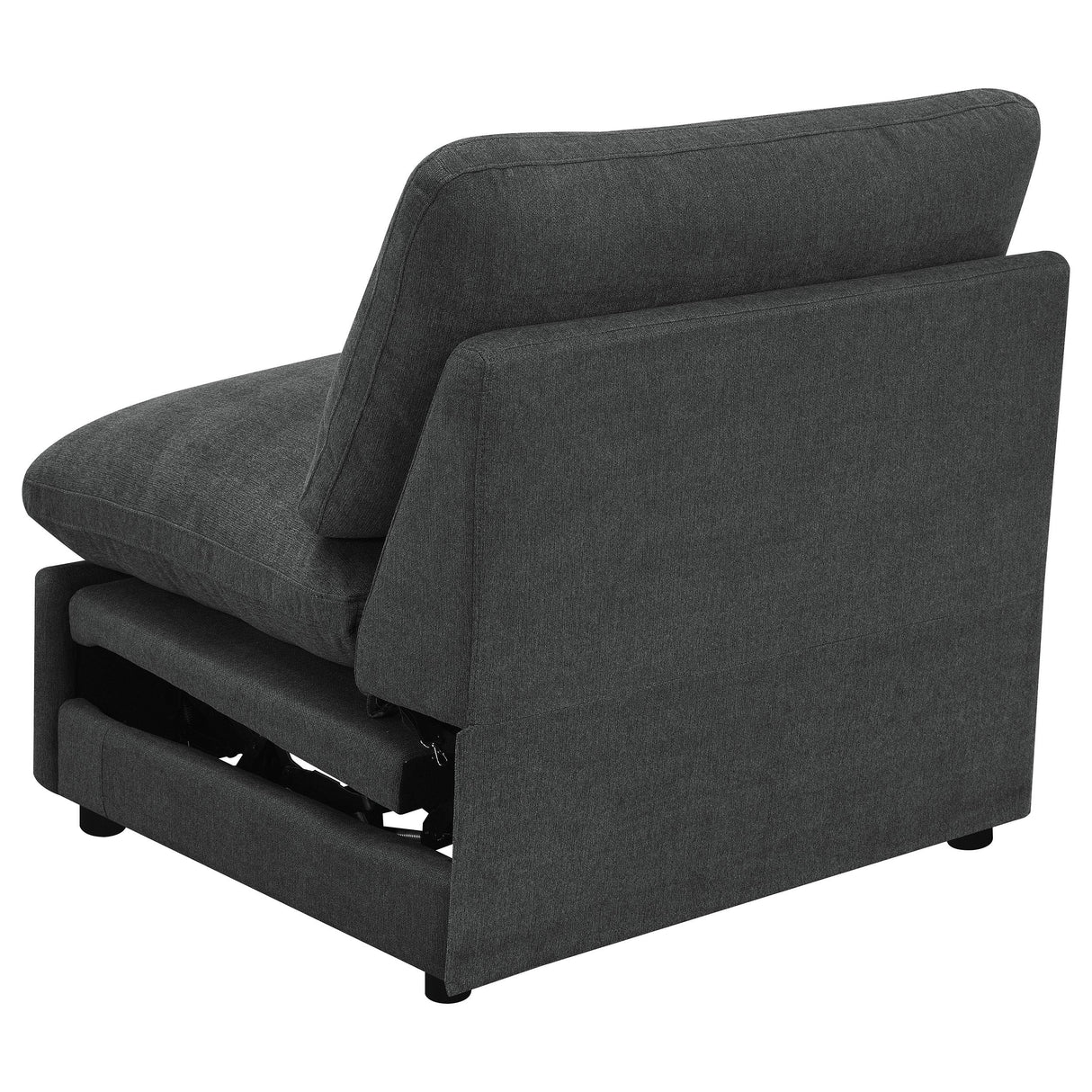 Collins Modular Power Armless Recliner Dark Grey from Coaster - Luna Furniture
