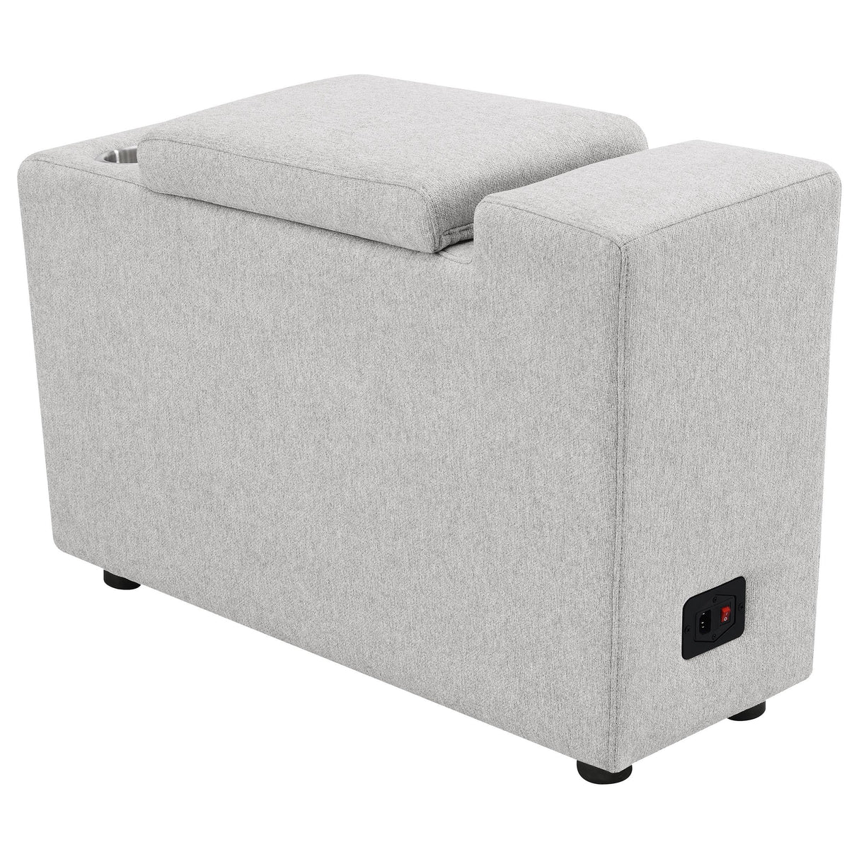 Collins Upholstered Modular Storage Console Grey from Coaster - Luna Furniture