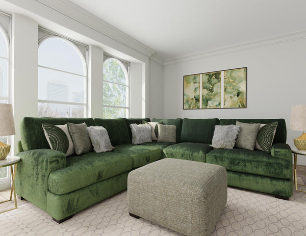 Corinthian Luscious Pine 2-Piece Sectional