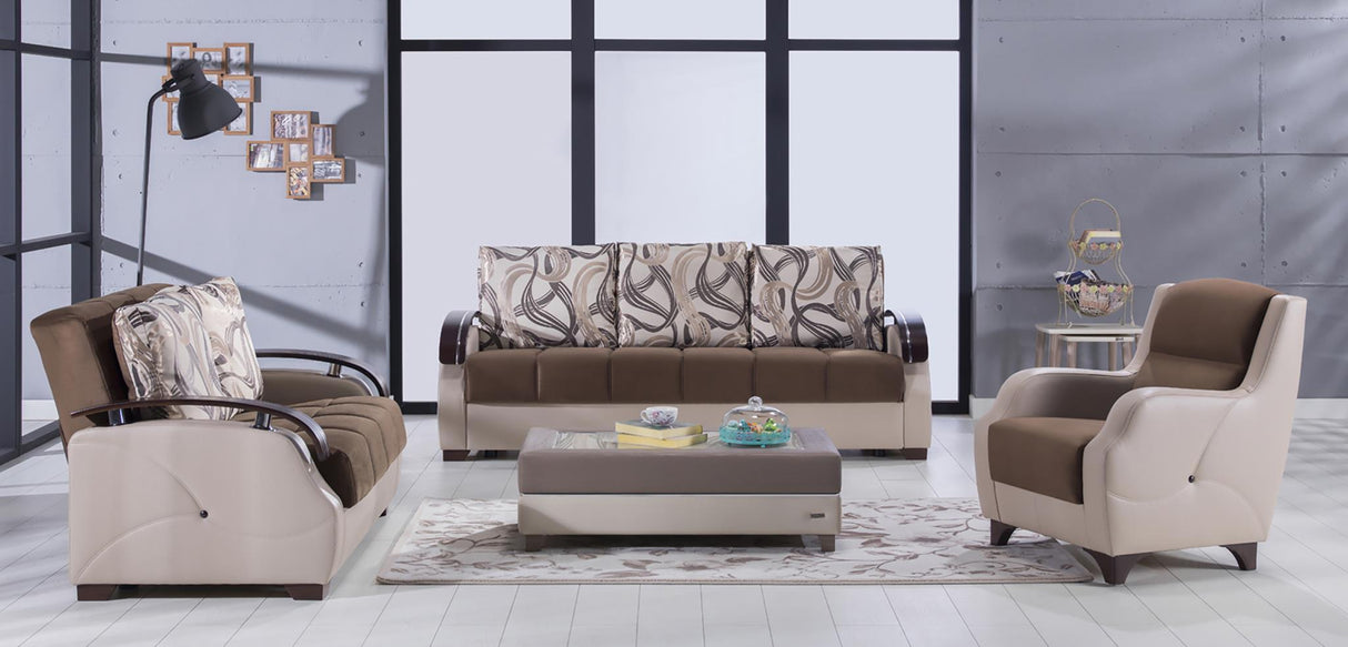 Costa Best Brown 3-Seat Sleeper Sofa from Bellona - Luna Furniture